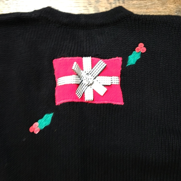 Bechamel Women's  Embroidered High Quality Cardigan Christmas Sweater 🎄 Size M - Picture 7 of 8